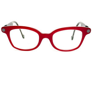 Anne et Valentin Objet 4 Red Brown Temples arms are very worn! H18903